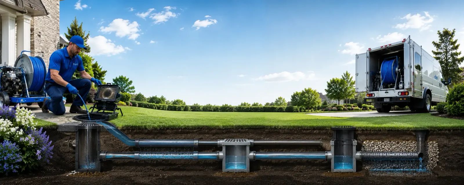 Outdoor drain cleaning information for Wysox, PA